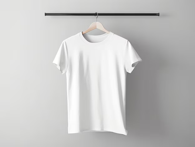 Zbliżenie na różne tkaniny T-shirtów